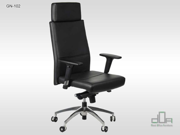 Scaun de birou rotativ, ergonomic, pivotant GN-102 Negru #AboutOfficeFurniture
