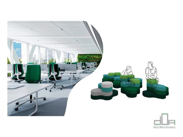 Pouf modular TAPA #AboutOfficeFurniture