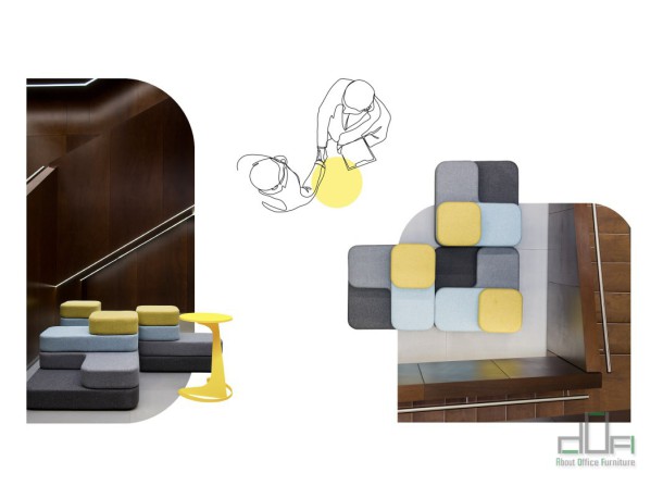 Pouf modular TAPA #AboutOfficeFurniture