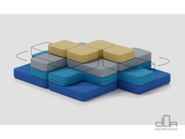 Pouf modular TAPA #AboutOfficeFurniture