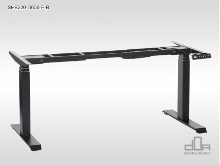 Cadru metalic birou reglabil pe înălțime electric, 2 motoare SHB320-D650-F/B #AboutOfficeFurniture