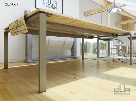 Birou operational QUARK-1 picioare metalice 1200x600mm #AboutOfficeFurniture
