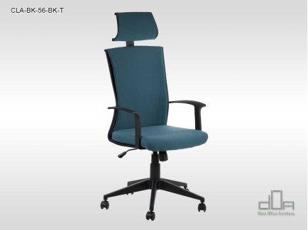 Scaun de birou rotativ, ergonomic, pivotant CLAYTON CLA-BK-56-BK-T #AboutOfficeFurniture