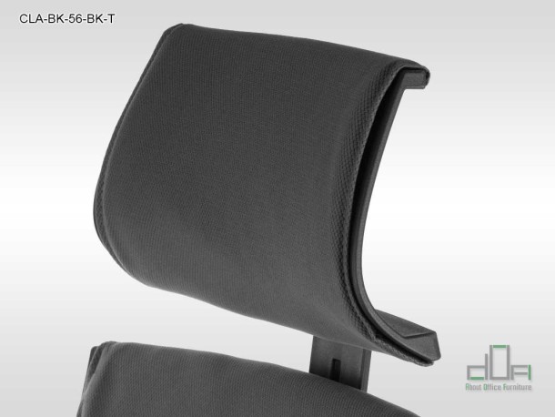 Scaun de birou rotativ, ergonomic, pivotant CLAYTON CLA-BK-56-BK-T #AboutOfficeFurniture