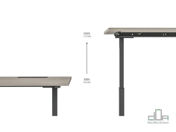 Birou operational reglabil pe inaltime B-ACTIVE #AboutOfficeFurniture