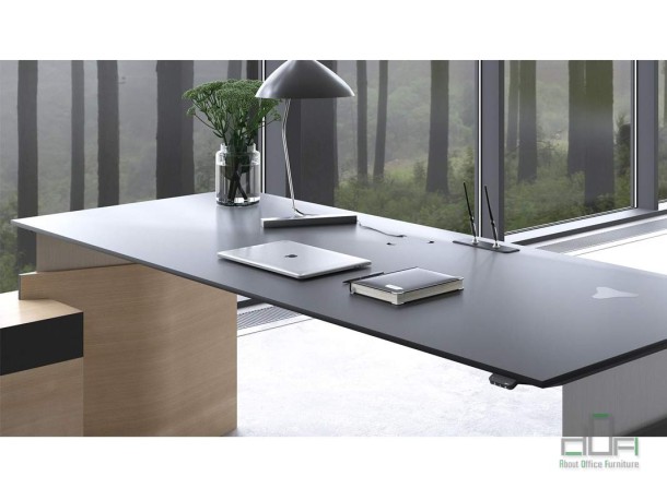 Birou managerial reglabil pe inaltime MOVE and LEAD #AboutOfficeFurniture