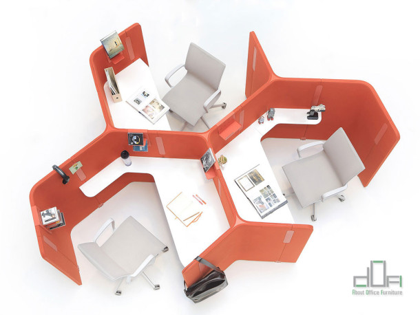 Birou operational - Ansamblu operational ISOLA #AboutOfficeFurniture