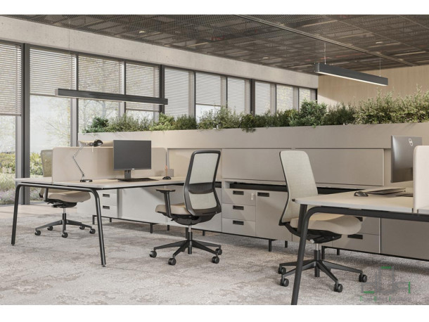 Birou individual si statie lucru ROUND #AboutOfficeFurniture
